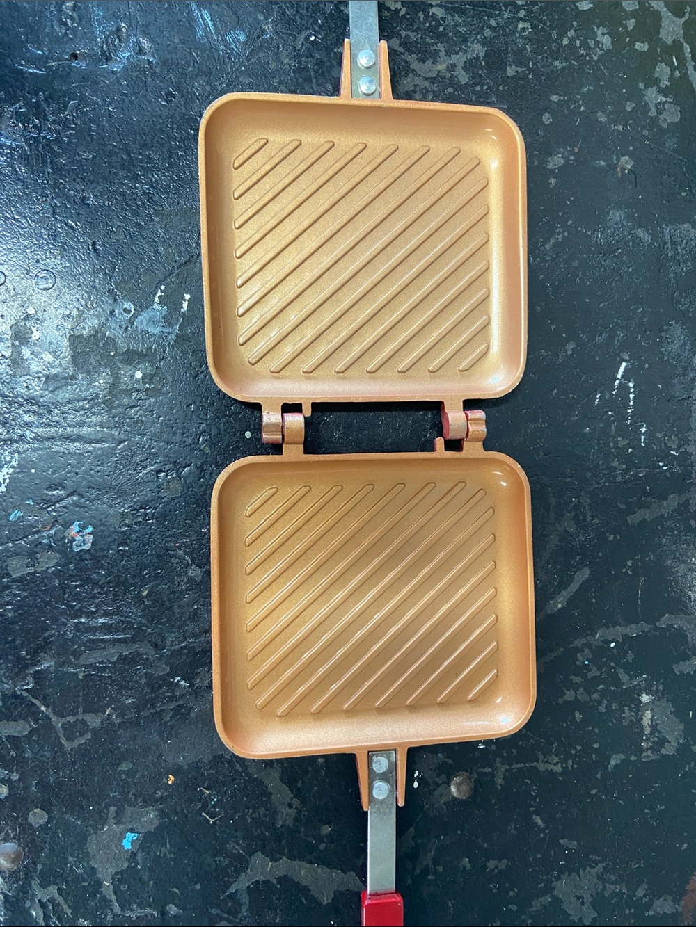 Copper Nonstick Double Grill Pan